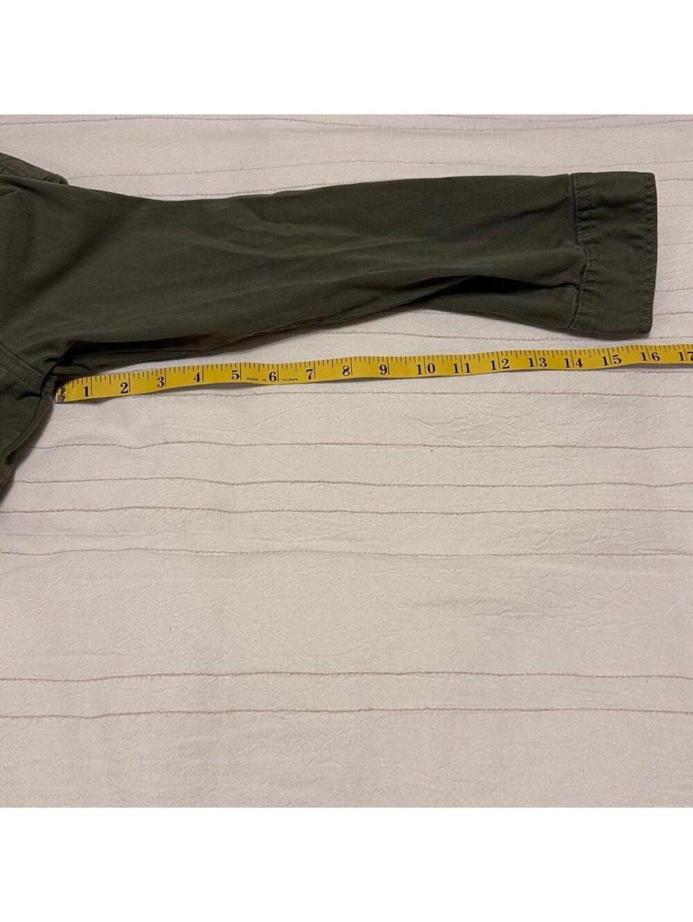 Caslon Olive Utility Jacket Women's S Nordstrom Multiple Pockets - Picture 9 of 9